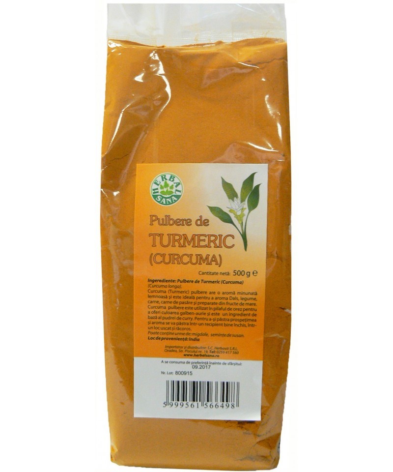 Pulbere de Turmeric (Curcuma) 500g Herbalsana