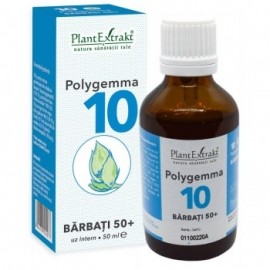 Polygemma 10, pentru barbati peste 50 ani, 50 ml, PlantExtrakt 