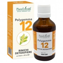 Polygemma 12, Rinichi Detoxifiere, 50 ml, Plantextrakt