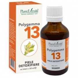 Polygemma 13, Piele detoxifiere, 50 ml, Plantextrakt