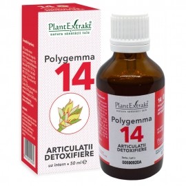 Polygemma 14, Articulatii detoxifiere, 50 ml, Plantextrakt