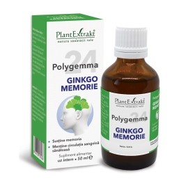 Polygemma 24 - Ginkgo Memorie, 50 ml, PlantExtrakt