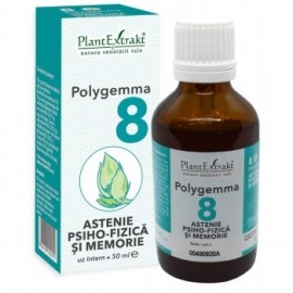 Polygemma 8, Astenie Psiho-Fizica si Memorie, 50 ml, Plantextrakt